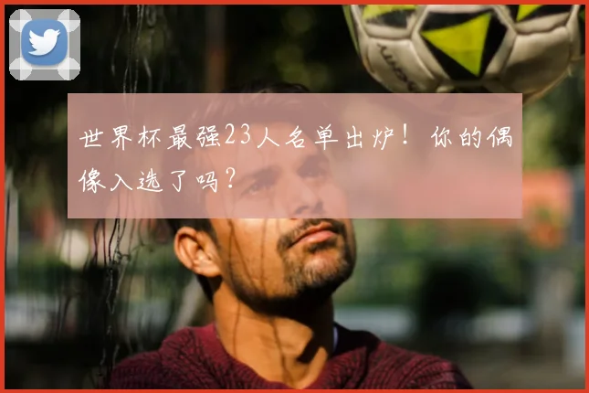 世界杯最强23人名单出炉！你的偶像入选了吗？