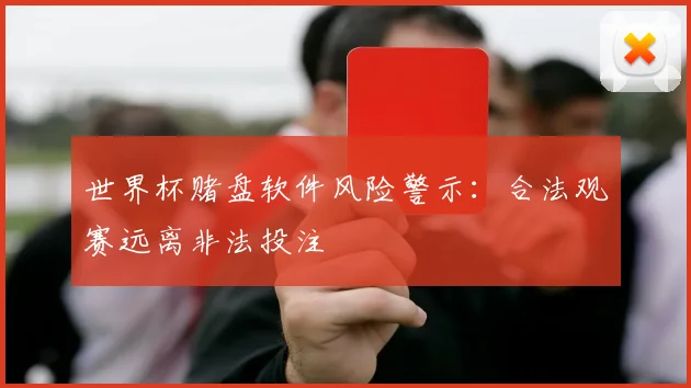 世界杯赌盘软件风险警示：合法观赛远离非法投注